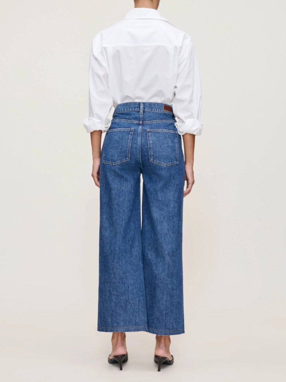 NWT ANTHROPOLOGIE DL1961 Hepburn Wide Leg High Rise Ankle Jeans Size 29 - Picture 3 of 8